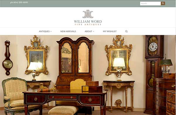 William Word Fine Antiques Launches New Website!